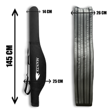 Διπλό σκληρή θήκη για καλάμια SERIE WALTER MANTA 145/165cm