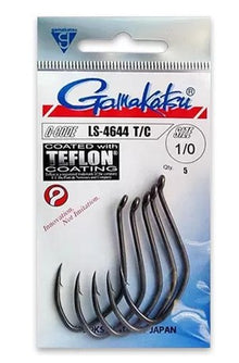 Куки GAMAKATSU LS 4644P PTFE - пакет с куки с покритие TEFLON, идеални за риболов на хищници.