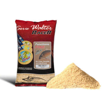 Захранка SERIE WALTER RACER - 1кг, Panettone FINE за шарани и едри каракуда, с уникален аромат на ванилия и плодове.
