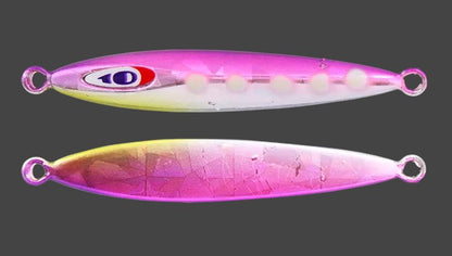 Джиг JACKALL CHIBI META TYPE-II 7GR - 4.5cm/7gr в розов цвят 63 G DOT PINK за риболовни такъми.