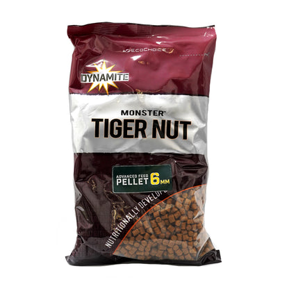 Пелети Dynamite Baits Monster Tigernut Pellets - 900gr с 6мм хранилка за риба, богати на хранителни вещества.