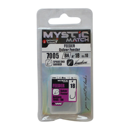 Cârlige VMC 7005 BN Mystic Match Quiver Feeder - 10 buc.