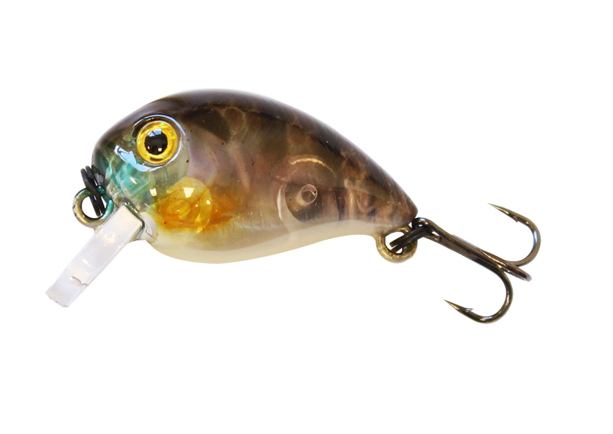 Воблер Sea Buzz Chub Bug Shallow Runner 2.7cm/2.4gr - Floating - Браун цвят с триклюнки