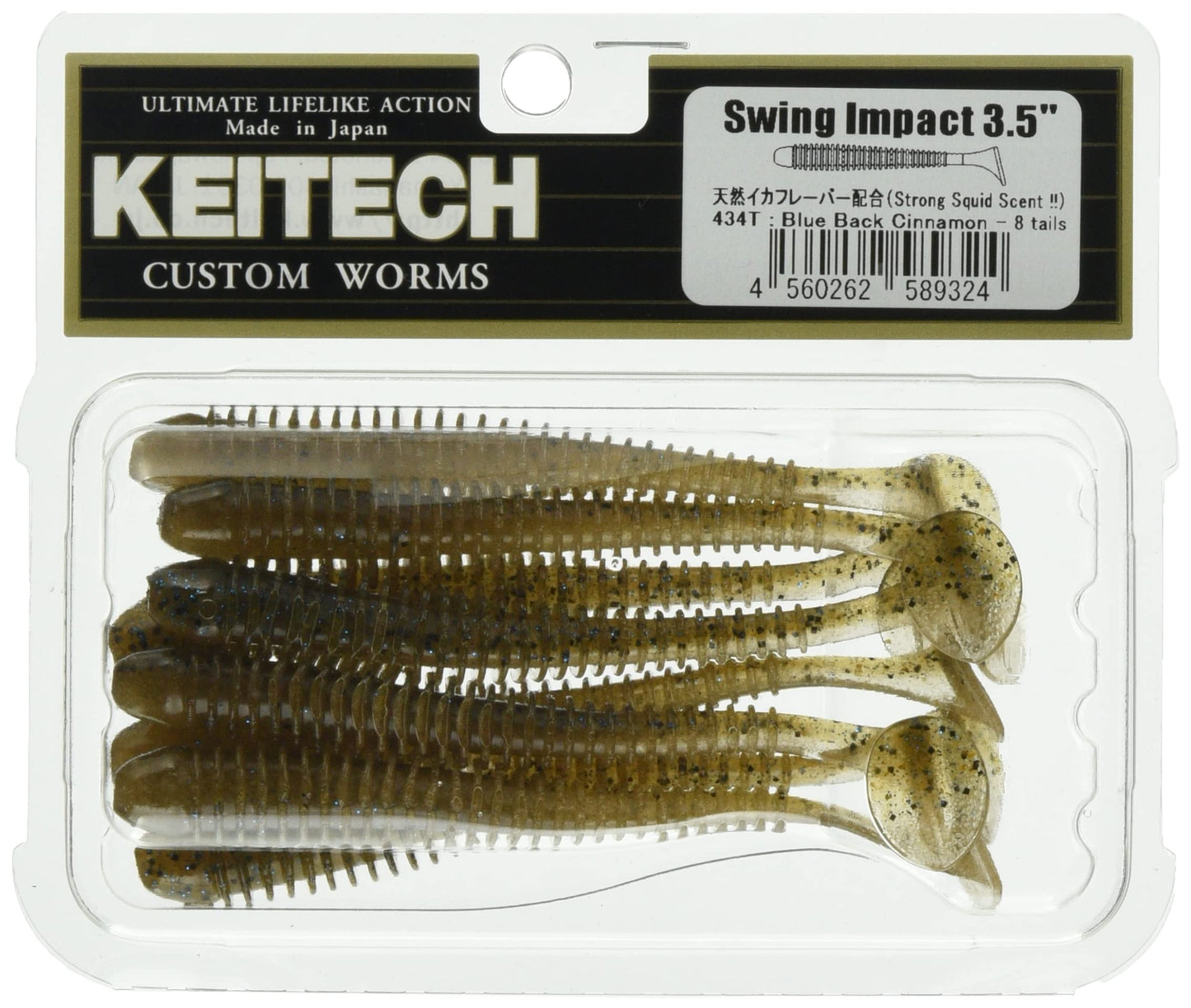 Soft lure KEITECH Swing Impact 3.5”- 89 mm / 8 pcs per pack