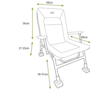 Луксозен фидер стол KORUM Supa Lite Stretch - Deluxe Chair