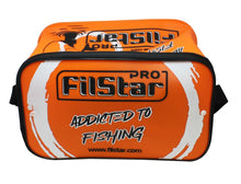 Водоустойчива чанта FilStar EVA ProDry TROUT 30 в оранжев цвят с принт "Addicted to Fishing".