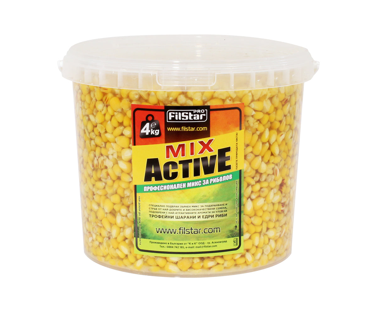 Corn in bucket FILSTAR ACTIVE MIX assorted flavours - 4kg