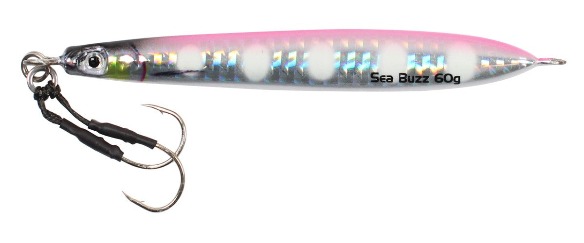 Пилкер SeaBuzz 342RA UV - 10cm/60gr с атрактивно UV покритие и асист куки.
