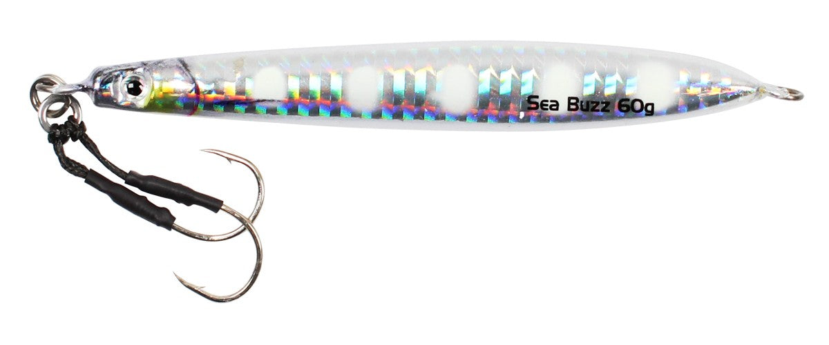 Пилкер SeaBuzz 342RA UV - 10cm/60gr с UV покритие и асист куки за джиг риболов