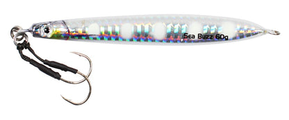 Пилкер SeaBuzz 342RA UV - 10cm/60gr с UV покритие и асист куки за джиг риболов