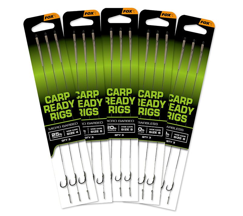 Ψάρεμα κυπρίνου αρματωσιά FOX CARP READY RIGS x3 WIDE GAPE