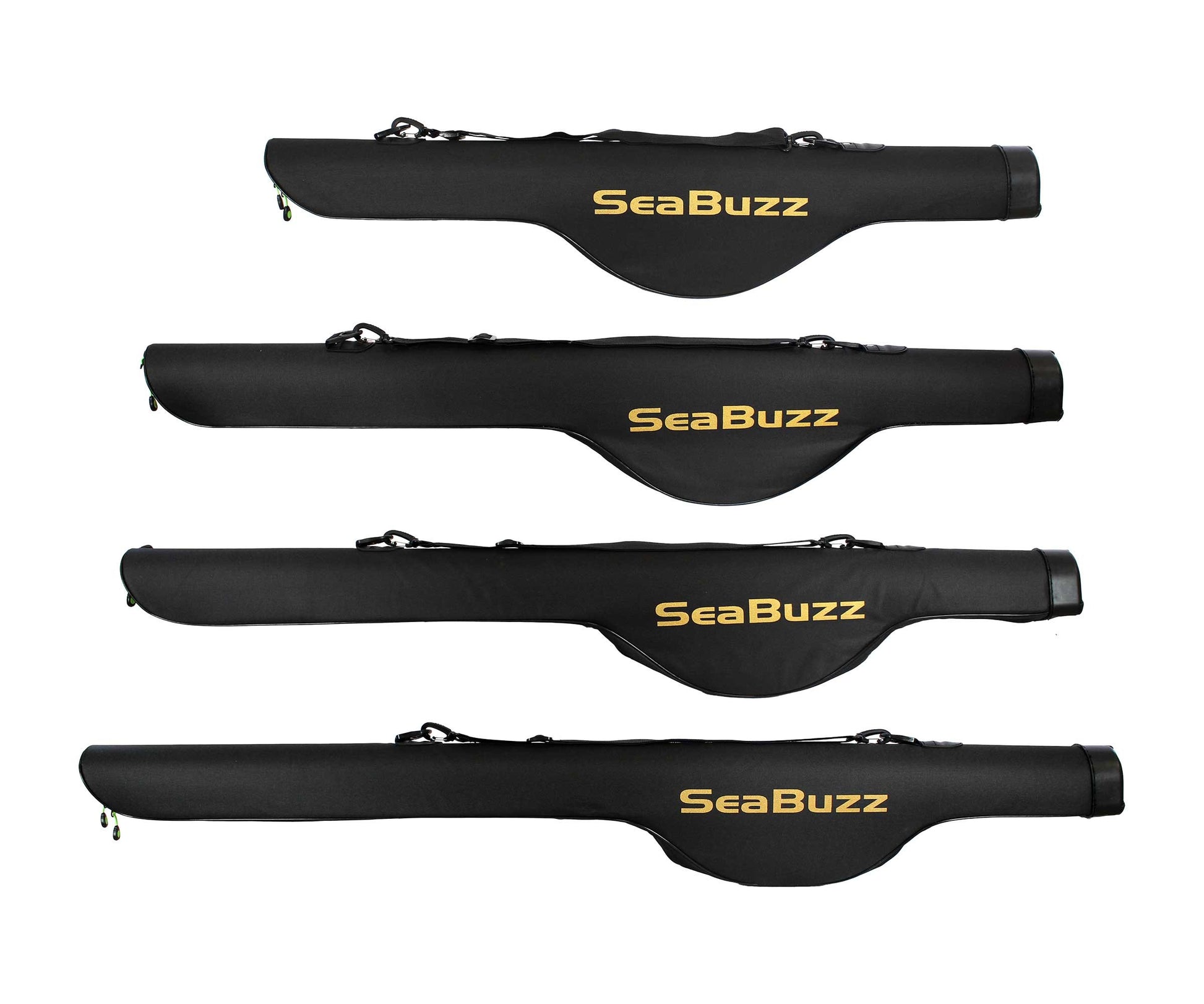 Единични твърди калъфи SeaBuzz 600D - Black, риболовни калъфи за защита на такъми.