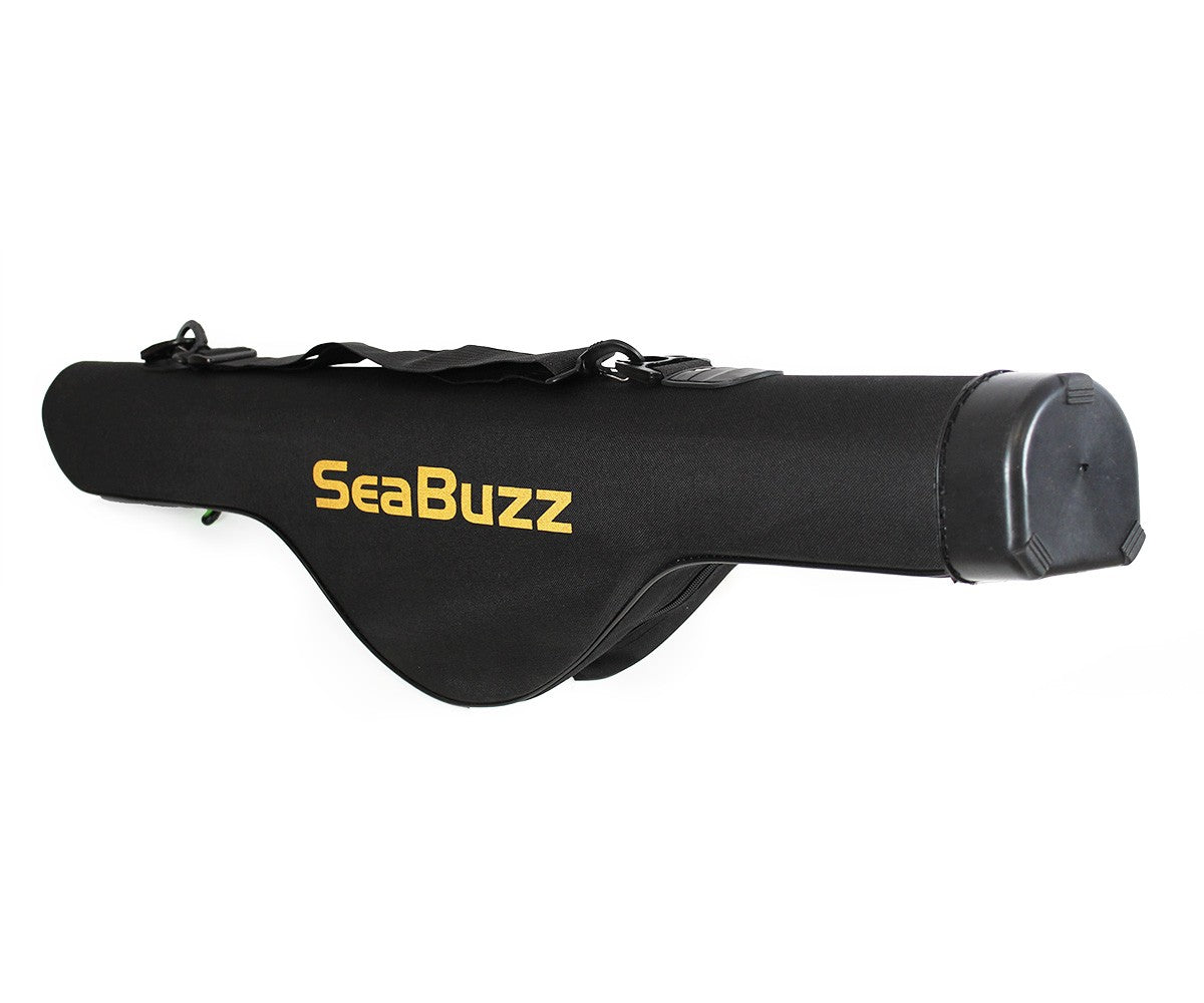 Единични твърди калъфи SeaBuzz 600D - Black - практичен калъф за риболовни такъми, идеален за съхранение и транспорт.