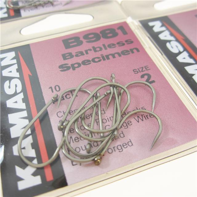 Крючки без бородки Kamasan B981 Barbless Eyed
