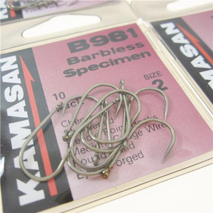 Крючки без бородки Kamasan B981 Barbless Eyed