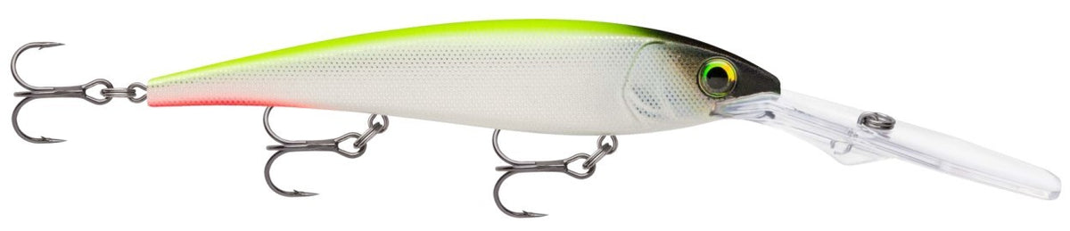 Воблер RAPALA GOLD MINER 30, 12 см с 21 г тегло, дълбочина на газене 9 м, издръжлива конструкция, вградена тракалка.