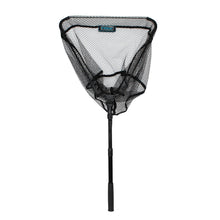 Кеп Filstar Nero Rubber Triangle Landing Net с триъгълна глава и телескопична дръжка, черна гумена мрежа.
