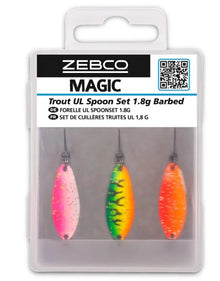 Сет клатушки ZEBCO TROUT UL SPOON SET - 3бр