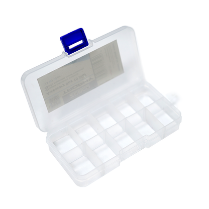 Кутия за примамки и аксесоари ZEBCO Trophy Accessory Box 10 отделения - 7×2×13 cm с 10 отделения.