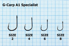 Куки GAMAKATSU A1 G-CARP SPECIALIST - BLACK, размер 2, 4, 6, 8, добри за риболов, устойчиви и остри.