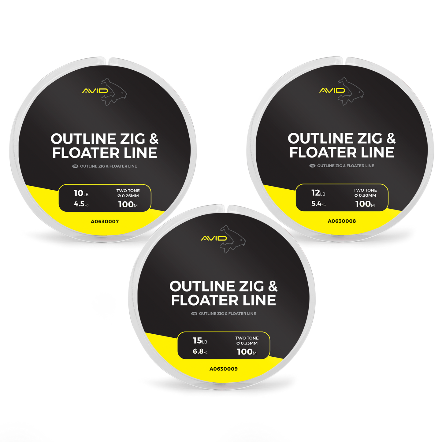 Fir monofilament pentru zig-rig Avid Outline Zig & Floater Line - 100 m