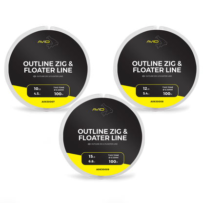 Fir monofilament pentru zig-rig Avid Outline Zig & Floater Line - 100 m