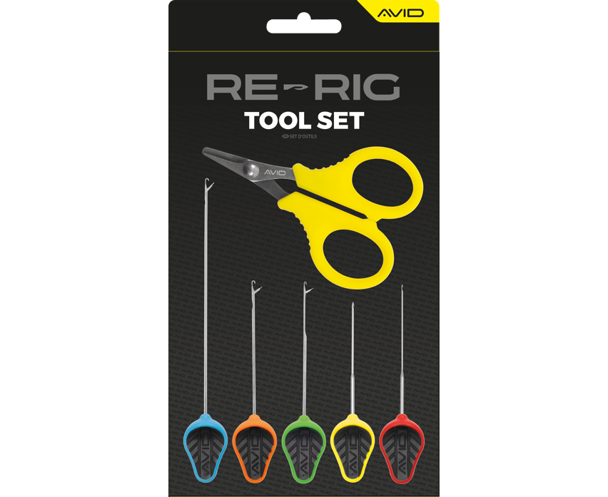 Комплект инструменти за шаранджийски риболов AVID RE-RIG TOOL SET