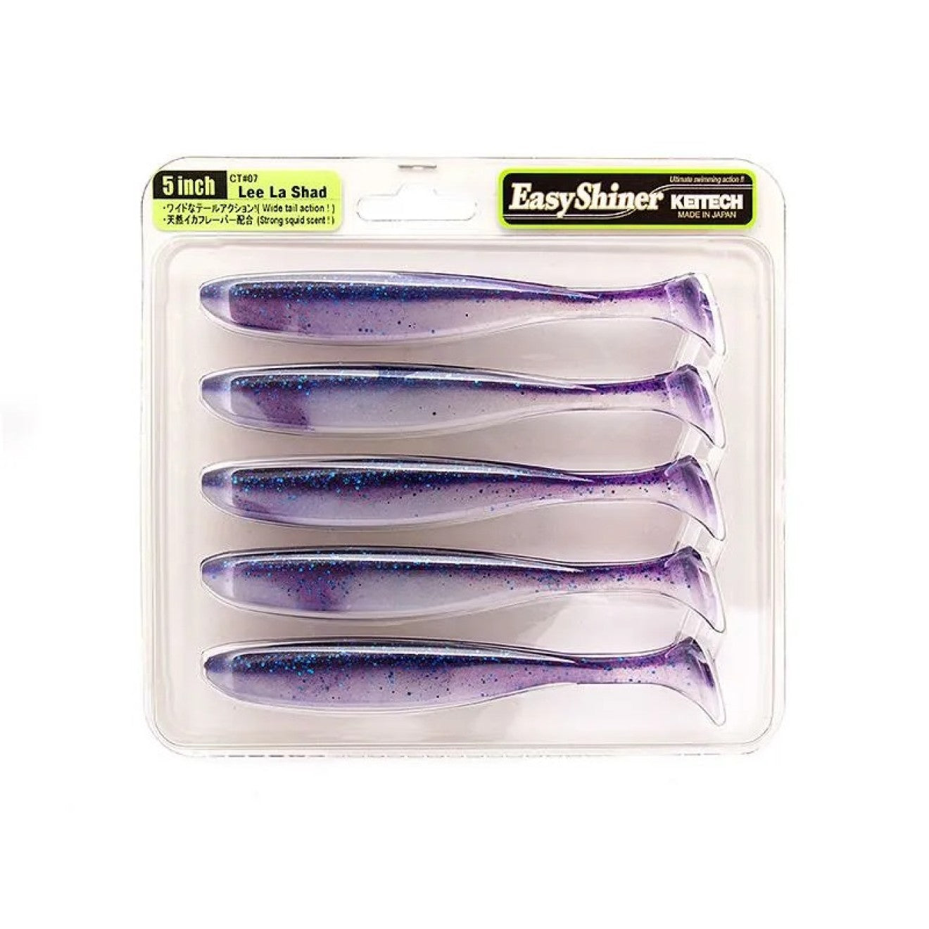 Soft lure KEITECH Easy Shiner 5”- 127 mm / 5 pcs per pack