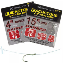 Куки KORUM Quickstops on Hair Rigs 4''