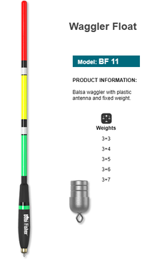 Waggler BOBI FISHER BF11- 3+6gr