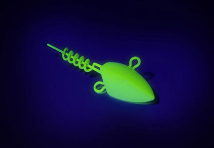Φωσφοριζέ jig heads BLACK CAT Jig Head Glow In The Dark - 2 τεμ.