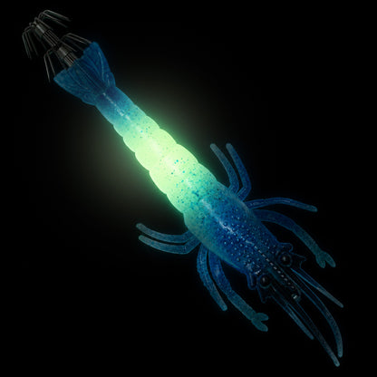 Φωσφορίζουσα σιλικονούχα γαρίδα Hikaru Glowing Squid Jig - 10.5cm