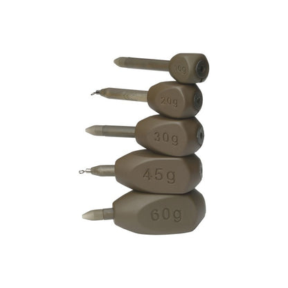 Daiwa N'ZON INLINE SWIVEL BOMB Lead with Swivel