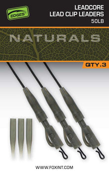 Έτοιμη αρματωσιά FOX EDGES™ Naturals Leadcore Power Grip Lead Clip Leaders