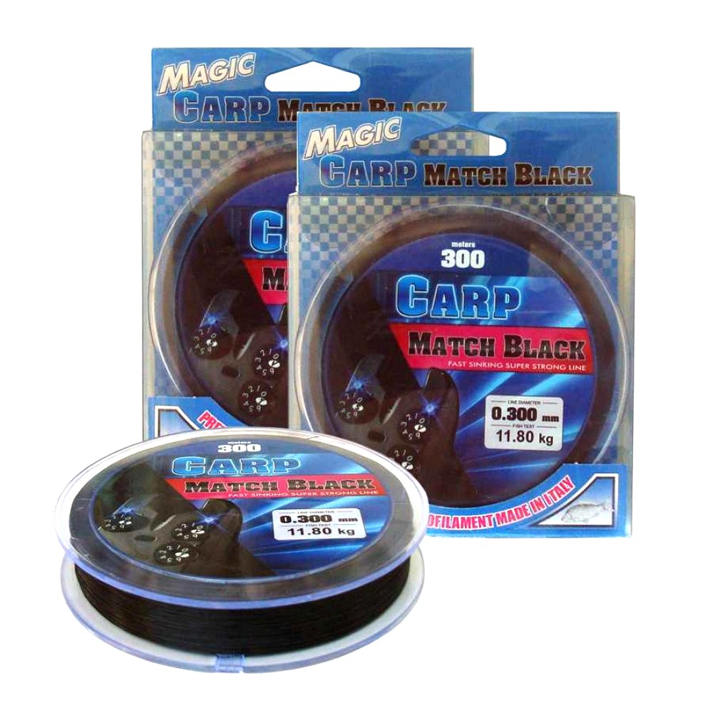 Μονόκλωνη πετονιά MAGIC Carp Match Black - 300m