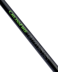 Спининг въдици за морски риболов DAIWA CROSSFIRE BASS - 2.44/2.74m - детайл на въдица с логото CROSSFIRE BASS.