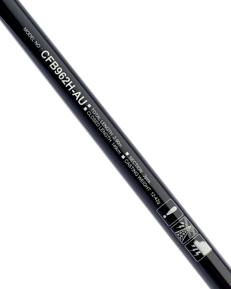 Спининг въдици за морски риболов DAIWA CROSSFIRE BASS - 2.44/2.74m, детайл на модел CFB962H-AU с дължина 2.90м
