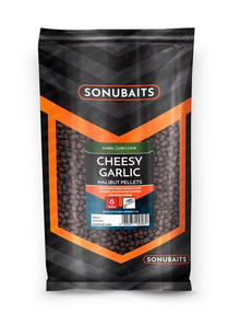 Пелети SONUBAITS Cheesy Garlic Halibut Pellets - 3/4/6/8mm