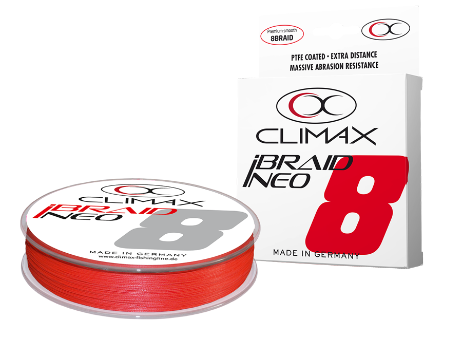 Braided line CLIMAX iBRAID NEO X8 FLUO RED - 135m