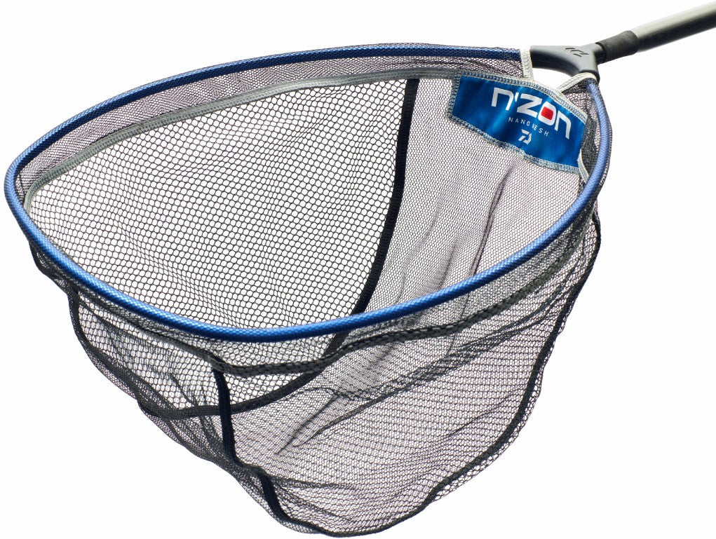 Глава за кеп DAIWA N'ZON NANO MESH LANDING NET HEAD - 55x45cm, лека и здрава, с мрежа от 100% Polyester.