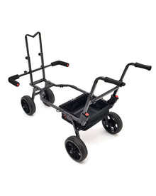 Количка за багаж Daiwa DAIWA FOLD N GO MATCH BARROW с удобни дръжки и големи колела.