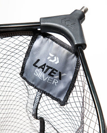 Глава за кеп със силиконова мрежа DAIWA LATEX SILVER LANDING NET - 45cm