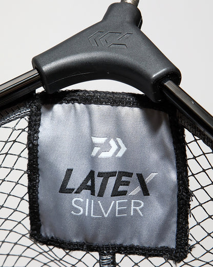 Глава за кеп със силиконова мрежа DAIWA LATEX SILVER LANDING NET - 45cm