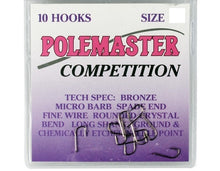 Куки DRENNAN Polemaster Competition Hooks в опаковка с информация за спецификации и размер.