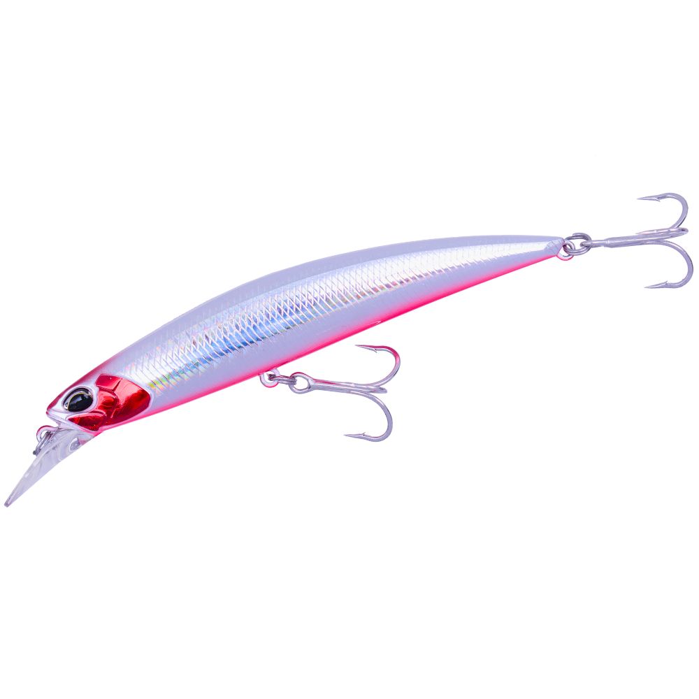 Воблер Duo SPEARHEAD RYUKI SW 110S Limited - 11.0cm/21.0gr - Sinking, AFA0098 Red Face RB, риболовни такъми