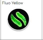 Изкуствени бели червеи Fil Fishing MAGGOTS в Fluo Yellow цвят, изглеждат естествени и привлекателни за рибите.