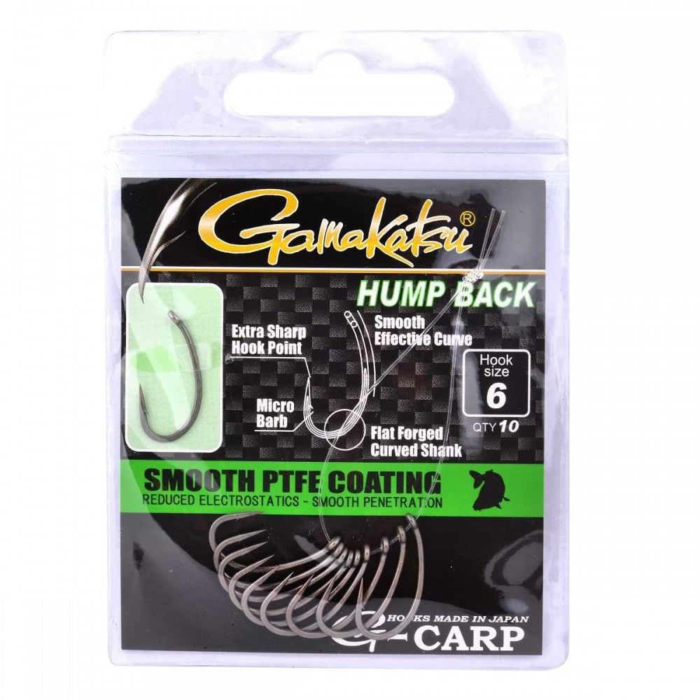 Hooks for Carp Fishing GAMAKATSU G-CARP HUMP BACK - GREY