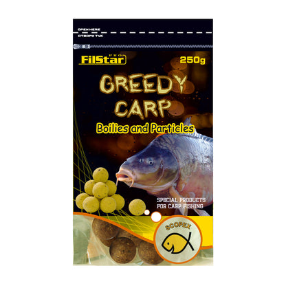 Protein boilies FilStar Greedy Carp - 250 g