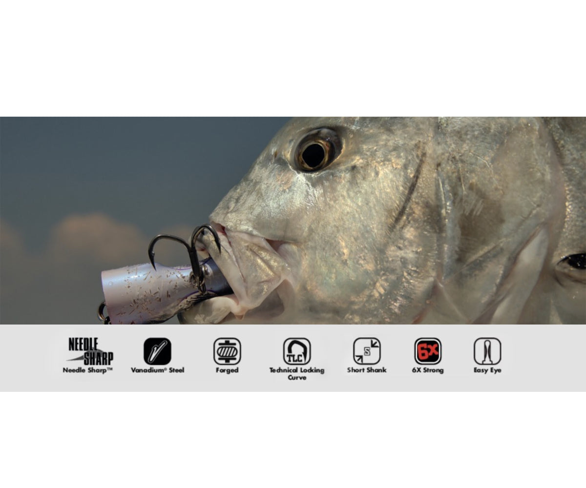 Treble hooks VMC 7570 CT Kaptain 6X - 5 pcs