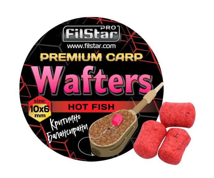 Dumbell-uri echilibrate FilStar Wafters Premium Carp - 10x6mm / 30g - arome diverse